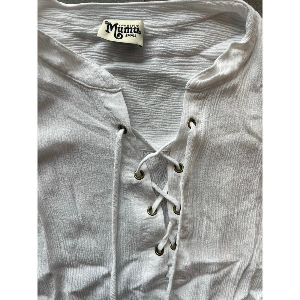 Show Me Your Mumu Thatcher Tie Top Tunic Small - Picture 4 of 8